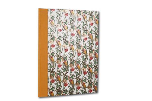 Orange folder "Perugia", Italian paper gilded